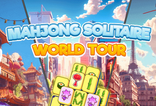 Leikur Mahjong Solitaire: Heimsferð  á netinu
