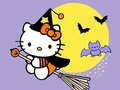 Leikur Litabók: Kitty Halloween  á netinu