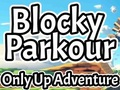 Leikur Blocky parkour: aðeins upp ævintýri á netinu