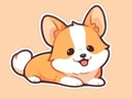 Leikur Litabók: Corgi  á netinu