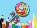 Leikur Litabók: Lollipop  á netinu