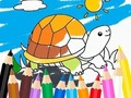 Leikur Litabók: Sunny Turtle  á netinu