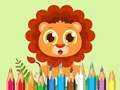 Leikur Litabók: Baby Lion  á netinu