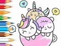 Leikur Litabók: A Cup Of Unicorn  á netinu