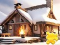 Leikur Jigsaw þraut: Snow House á netinu