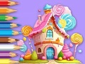 Leikur Litabók: Lollipop House  á netinu