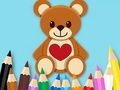 Leikur Litabók: Toy Bear  á netinu