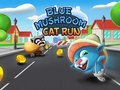 Leikur Blue Mushroom Cat Run á netinu