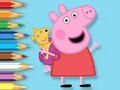 Leikur Litabók: Peppa með leikfangabjörn  á netinu
