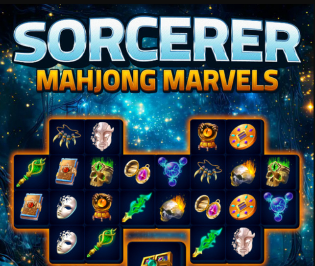 Leikur Galdramaðurinn Mahjong Marvels  á netinu