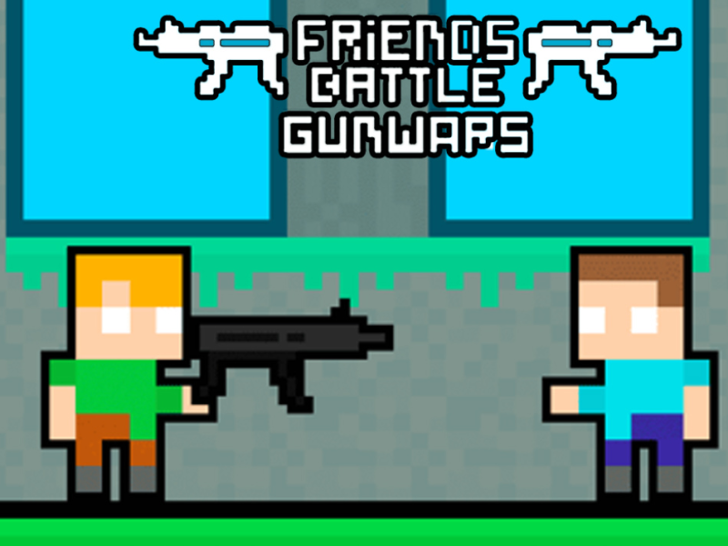 Leikur Vinir berjast við Gunwars  á netinu