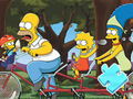 Leikur Jigsaw þraut: Simpson fjölskylduhjól á netinu