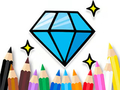 Leikur Litabók: Shining-Diamond  á netinu