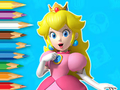 Leikur Litabók: Young Princess Peach  á netinu