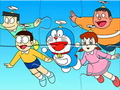 Leikur Jigsaw þraut: Doraemon Flying á netinu