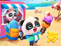 Leikur Jigsaw Puzzle: Baby Panda ísbíll  á netinu