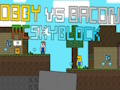 Leikur Obby vs beikon: McSkyblock á netinu
