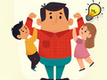 Leikur Kids Quiz: Hvað veist þú um feðradaginn?  á netinu