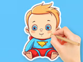 Leikur Litabók: Cute Super Baby  á netinu