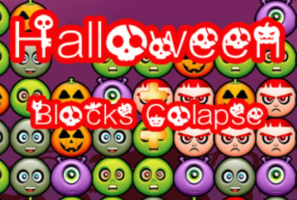 Leikur Halloween blokk hrun á netinu
