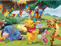 Leikur Jigsaw þraut: Winnie The Pooh partý á netinu