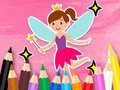 Leikur Litabók: Little Pretty Fairy  á netinu