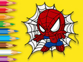 Leikur Litabók: Baby Spiderman  á netinu