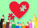 Leikur Litabók: BTS Heart Jigsaw  á netinu