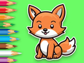 Leikur Litabók: Baby Fox  á netinu