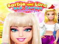 Leikur Barbie og Lara Red Carpet Challenge  á netinu