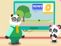 Leikur Baby Panda fellibylur öryggi á netinu