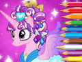 Leikur Litabók: Pony Princess  á netinu