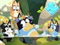 Leikur Jigsaw þraut: Bluey Pool Spa á netinu