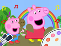 Leikur Litabók: Peppa Pig Muddy Funny  á netinu