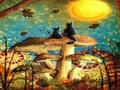 Leikur Kettir Sveppir Jigsaw  á netinu