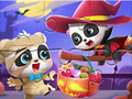 Leikur Jigsaw þraut: Baby Panda Halloween á netinu