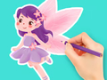 Leikur Litabók: Flower Fairy  á netinu