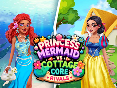 Leikur Princess Cottage Core vs Mermaid Core keppinautar  á netinu