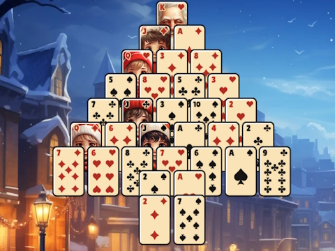 Leikur Jólatré Solitaire  á netinu