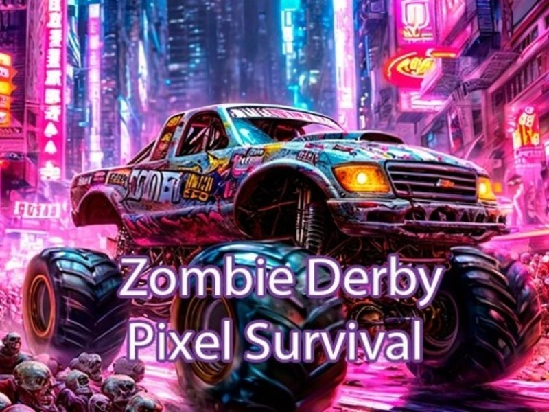 Leikur Zombie Derby Pixel Survival á netinu