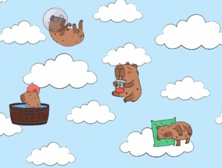 Leikur 100 faldar capybaras  á netinu