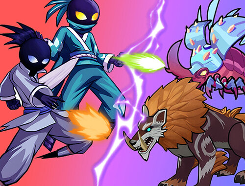 Leikur Stick Ninja Survival á netinu