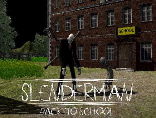 Leikur Slenderman Aftur í skólann  á netinu