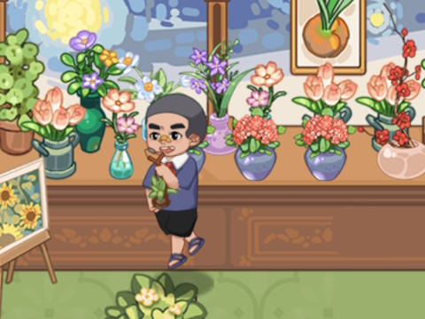 Leikur Mart Puzzle Flower Match á netinu