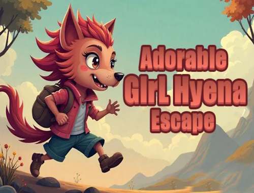Leikur Yndisleg stúlka Hyena Escape  á netinu