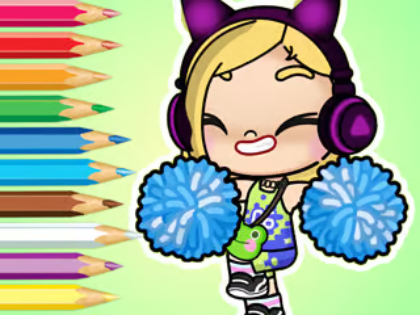 Leikur Litabók: Avatar World Cheerleader  á netinu