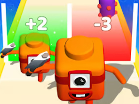 Leikur Sameina númer Cube: 3D Run Game á netinu