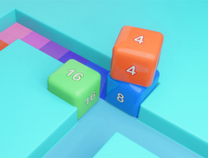 Leikur Maze Cube 2048 á netinu