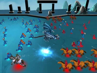 Leikur Battle Simulator - Sandkassi  á netinu