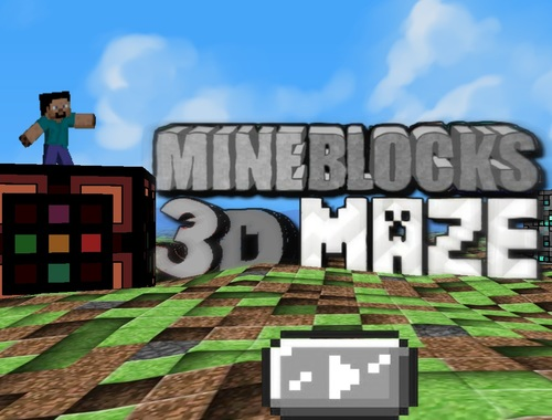 Leikur MineBlocks 3d völundarhús á netinu